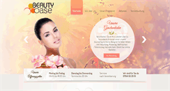 Desktop Screenshot of beauty-oase-em.de